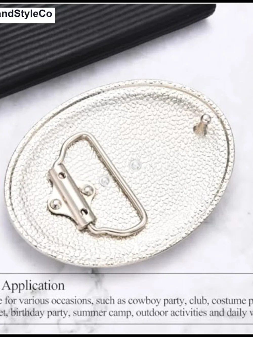 Western Horse Belt Buckle for Men Women, Zinc Alloy Rodeo Cowboy Accessory,